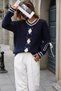 Women's Elegant Woven Tunic with Sleeve Tie Detail - 3
