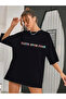 Crew neck printed t-shirt - black - 3