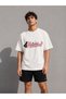Cat Themed Printed Oversize 100% Cotton Premium T-Shirt - 3