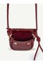 Burgundy Shk306 Adjustable, Knot Detail Strap, Mini, Women's Hand, Arm and Shoulder Bag - 6