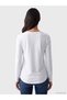 Vizyon New Season White Crew Neck Women's T-Shirt - 4