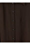 Lcw Everyday Brown Textured Oversize Women's Shirt - 6