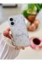 iPhone 17 Compatible Flexible Silicone Case with Flower Charm Design and Toy - 3