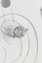 Brass Silver Color Zircon Stone Women's Cartilage Model Earrings