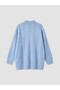 High Collar Patterned Women's Knitwear Tunic - 6