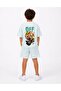 Boy's Oversize Printed Shorts and T-Shirt Set – Soft Fabric with Textured Texture - 2
