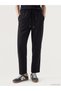 Özmarka New Season Black Women's Trousers with Elastic Waist - 2