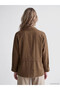 Özmarka New Season Brown Women's Shirt with Tie at the Waist - 4