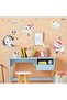 Glow in The Dark Stars for Girl's Room, Glowing Cats Cartoon Wall/Ceiling Decals, Kitten Butterflies Stickers for Kids Bedroom, Luminous Wall Decor for Nursery (Blue) - 5