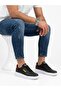 Men's Black Orthopedic Light Sole Casual Sneaker Walking Shoes - 2