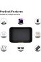 Leather Desktop Storage Tray Bedside Table Box for Cosmetics Jewelry Watches Keys Phones Wallets Remote Controls Pens Black - 3