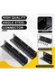 L-shaped corner connectors, 4-pack, stainless steel L-shaped metal brackets, suitable for furniture, shelves, cabinets, reinforcement and repair. - 3