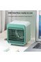 Air conditioner fan with water tank, 3-speed fan, strong airflow, portable rechargeable air cooler, electric fan - white - 5