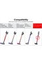 Stiff Bristle Brushes for Dyson Gen5 V15 V12 V11 V10 V8 V7 Quick-Release Cordless Vacuum Carpets Car 2-Pc - 4