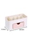 Multi-functional portable makeup case with drawer design, large capacity, suitable for home use - Pink - 2