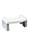 Folding toilet stool, squat toilet stool, bathroom commode stool, toilet assistance stool, step stool, for all toilets, detachable and stackable.