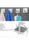 Bathroom hooks, a set of 4 heavy-duty adhesive hooks, suitable for installation on walls, doors, cabinets, stainless steel towel racks, etc. - 4