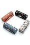 Organizer - Set of 4 ladies' lipstick cases with floral pattern and mirror - Makeup storage set, cosmetic travel bag and organizer - 2
