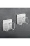 Kitchen sink sponge holders (6-pack), strong adhesive sink sponge holders, 304 stainless steel sponge holders, for kitchen accessories, silver - 5