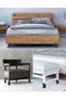4-Pack Heavy Duty Furniture Riser - 10cm Height Black - for Square or Straight Furniture Legs up to 38mm Wide - 2