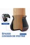 (M) Chair leg protectors, thickened silicone felt chair cushions, 16-piece pack of small black chair cushions, floor protectors. - 3