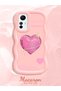 Redmi Note 12S Compatible Silicone Phone Case with Sweet Pink Hearts Motifs Three Color Options