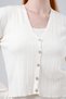 Women's Button Detailed Blouse-Cardigan-Skirt 3-Piece Women's Knitwear Set - 8
