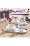 Mirrored Presentation Tray – Silver Framed 12 X 30 cm 2 Pieces Tray or Wall Mirror