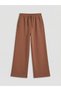 Lcw kids brown elastic waist girls' thick sweatpants - 3