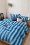 Milbay Group Multi-Colored Striped Duvet Cover Set Modern Minimalist Geometric Pattern Double Bed Quilt Cover - 3