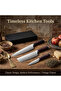 3-Piece Kitchen Knife Set with Gift Box, Ultra-Sharp Chef Knives for Meat & Vegetable Prep, Ergonomic Handle Cooking Cutlery Set for Home Kitchens, Chefs & Daily Cooks - 5