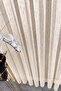 Cream Mesh Knitted Tulle Curtain I Heavy Weight I 1/2.5 Medium Pile I Wrinkle-Free I No Ironing Needed I Suitable for Every Room I Ready for the Cornice