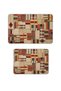 Bath Mat Set of 2 with Non-Slip Base and Washable 60X90 cm - 50X60 cm - 2