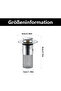 Stainless steel drain strainer, sink stopper insert for bathrooms and kitchens (Silver) - 2