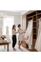 1 Piece Wedding Dress Bag 180cm Storage Bag 25cm Side Extension Zippered White Bag Designed for Women Dresses Prom Gowns Evening Gowns - 3
