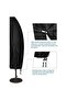 Sunshade canopy with pole (265 cm), waterproof Oxford cloth, UV-protective, dustproof, and snowproof. (Canopy included) - 3