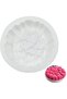 3D Heart-Shaped Silicone Mousse Cake Mold & Baking Pan - 21 x 21 x 4.5 cm - White - 2
