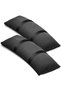 Two-piece parasol counterweights, outdoor parasol bases, gazebo sandbags, parasol frame sandbags, gazebo sandbag counterweights