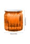 Two orange self-watering flower pots, small flower pots, transparent deep groove self-watering flower pots, plastic flower pots for all indoor plants - 2