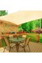 Sunshade sail, garden sunshade sail, patio sunshade sail, solar sail, 90% UV protection, breathable, suitable for patios/gardens (3 x 4 meters)