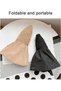 Women's foldable sun hat with UV protection and ribbon bag, new style, UPF 50+ sun protection and breathable beach hat, beige. - 5