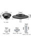 4-piece pot lid knob set, pot lid knob, universal knob, kitchen utensil replacement parts, pot lid stopper, replacement handle (black). - 2