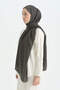 Cotton Naia Blend Natural Shawl - Smoked - 2