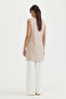 Sleeveless Combed Cotton Undergarment - Stone - 4
