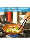 Two silicone clips, 29.5 cm each, suitable for grilling, barbecuing, cooking, grilling, baking, and more. - 4