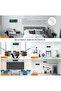 Digital clock, decorative digital wall clock for living room, desktop alarm clock for Bedroom, large wall clock w/remote control, green - 3