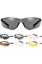 Women Cycling Sunglasses Sun Protection Clear Large Frame Windproof Dustproof UV Protection Clear Vision Eye Protect Brown - 2