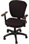Office Chair Covers Sofa Covers Chair Protectors Two-Piece Removable Elastic Black Polyester Back Seat Machine Washable