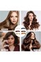 6 pieces of hairpins for ladies, automatic, large, classic, retro, for fine and medium-thick hair, beautiful hairpins for women and girls (brown) - 3