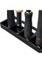 Fishing rod holder, vertical rod holder, garage fishing rod holder, wall rod holder, black (1 pair of black rods) - 3
